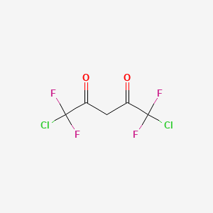 molecular formula C5H2Cl2F4O2 B14381839 1,5-Dichloro-1,1,5,5-tetrafluoropentane-2,4-dione CAS No. 88257-36-7