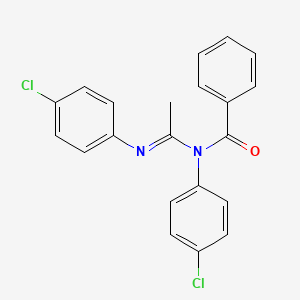 N-(4-Chlorophenyl)-N-[(1E)-N-(4-chlorophenyl)ethanimidoyl]benzamide