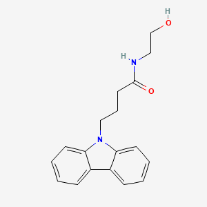 molecular formula C18H20N2O2 B14381860 4-(9H-Carbazol-9-yl)-N-(2-hydroxyethyl)butanamide CAS No. 90053-10-4