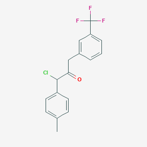 1-Chloro-1-(4-methylphenyl)-3-[3-(trifluoromethyl)phenyl]propan-2-one