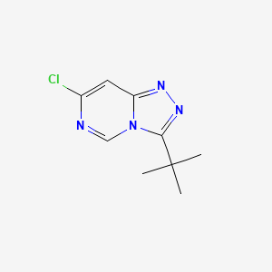 molecular formula C9H11ClN4 B1438187 3-叔丁基-7-氯-[1,2,4]三唑并[4,3-c]嘧啶 CAS No. 1094292-89-3