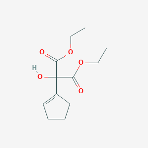 Diethyl (cyclopent-1-en-1-yl)(hydroxy)propanedioate