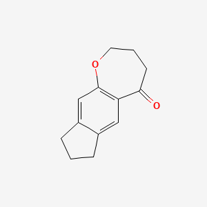 molecular formula C13H14O2 B1438189 2H,3H,4H,5H,7H,8H,9H-茚并[5,6-b]氧杂莰-5-酮 CAS No. 206435-98-5
