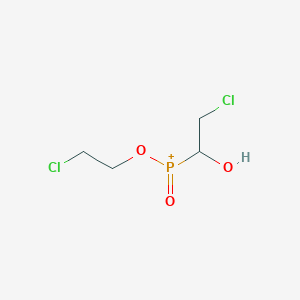 molecular formula C4H8Cl2O3P+ B14381893 (2-Chloroethoxy)(2-chloro-1-hydroxyethyl)oxophosphanium CAS No. 88648-64-0