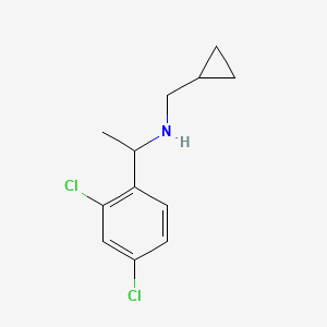 molecular formula C12H15Cl2N B1438190 (环丙基甲基)[1-(2,4-二氯苯基)乙基]胺 CAS No. 1019612-07-7