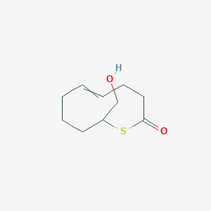 10-(Hydroxymethyl)-3,4,7,8,9,10-hexahydro-2H-thiecin-2-one