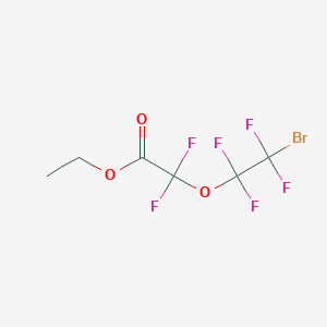 molecular formula C6H5BrF6O3 B14381959 Ethyl (2-bromo-1,1,2,2-tetrafluoroethoxy)(difluoro)acetate CAS No. 88239-64-9