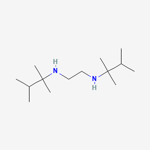 molecular formula C14H32N2 B14382001 N~1~,N~2~-Bis(2,3-dimethylbutan-2-yl)ethane-1,2-diamine CAS No. 88653-67-2