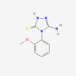 molecular formula C9H10N4OS B14382005 5-Amino-4-(2-methoxyphenyl)-2,4-dihydro-3H-1,2,4-triazole-3-thione CAS No. 88312-49-6