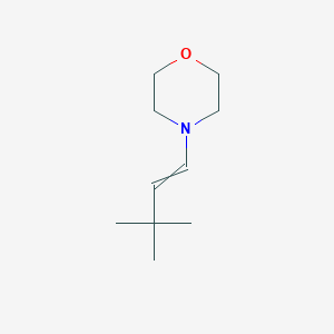 molecular formula C10H19NO B14382008 4-(3,3-Dimethylbut-1-en-1-yl)morpholine CAS No. 87975-01-7