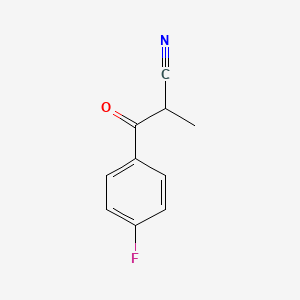 molecular formula C10H8FNO B1438201 3-(4-氟苯基)-2-甲基-3-氧代丙腈 CAS No. 1094267-29-4