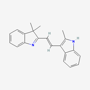 3,3-dimethyl-2-[(E)-2-(2-methyl-1H-indol-3-yl)ethenyl]indole