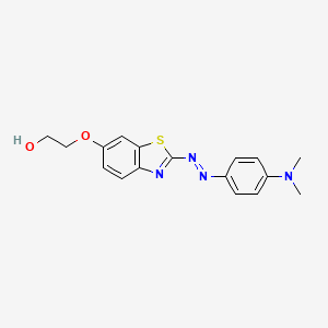 2-[(2-{(E)-[4-(Dimethylamino)phenyl]diazenyl}-1,3-benzothiazol-6-yl)oxy]ethan-1-ol