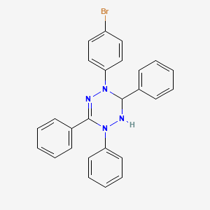 molecular formula C26H21BrN4 B14382028 4-(4-Bromophenyl)-1,3,6-triphenyl-1,2,3,4-tetrahydro-1,2,4,5-tetrazine CAS No. 88236-03-7