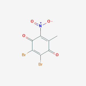 2,3-Dibromo-5-methyl-6-nitrocyclohexa-2,5-diene-1,4-dione