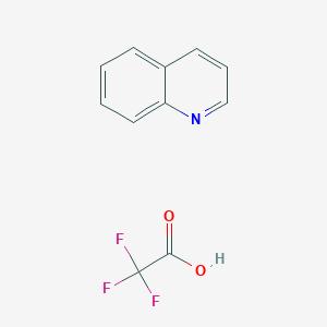 molecular formula C11H8F3NO2 B14382043 Quinoline, trifluoroacetate CAS No. 89937-06-4