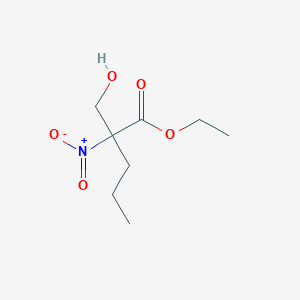 molecular formula C8H15NO5 B14382066 Ethyl 2-(hydroxymethyl)-2-nitropentanoate CAS No. 88226-54-4