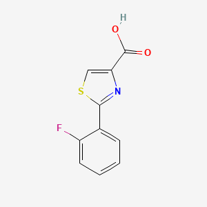 molecular formula C10H6FNO2S B1438209 2-(2-氟苯基)-1,3-噻唑-4-羧酸 CAS No. 1094373-86-0