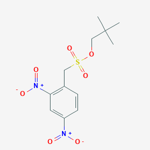 molecular formula C12H16N2O7S B14382104 2,2-Dimethylpropyl (2,4-dinitrophenyl)methanesulfonate CAS No. 89841-17-8