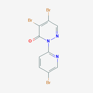 4,5-Dibromo-2-(5-bromopyridin-2-yl)pyridazin-3(2H)-one