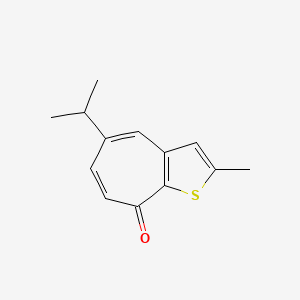 molecular formula C13H14OS B14382117 2-Methyl-5-(propan-2-yl)-8H-cyclohepta[b]thiophen-8-one CAS No. 88050-75-3