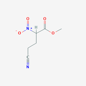 Methyl 4-cyano-2-nitrobutanoate