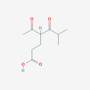 4-Acetyl-6-methyl-5-oxoheptanoic acid