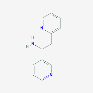 molecular formula C12H13N3 B1438218 2-(Pyridin-2-yl)-1-(pyridin-3-yl)ethan-1-amine CAS No. 58088-75-8