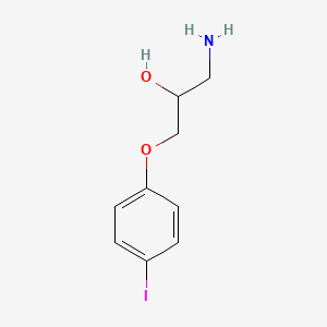 molecular formula C9H12INO2 B1438221 1-Amino-3-(4-iodophenoxy)propan-2-ol CAS No. 857347-04-7