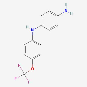 molecular formula C13H11F3N2O B1438222 1-N-[4-(三氟甲氧基)苯基]苯-1,4-二胺 CAS No. 1152561-57-3