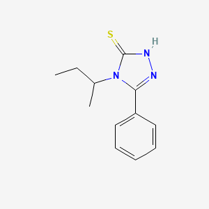 molecular formula C12H15N3S B1438223 4-(butan-2-yl)-5-phenyl-4H-1,2,4-triazole-3-thiol CAS No. 1016648-88-6