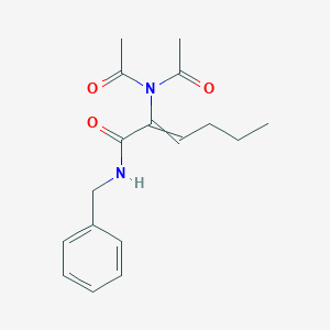 molecular formula C17H22N2O3 B14382237 N-Benzyl-2-(diacetylamino)hex-2-enamide CAS No. 90237-90-4