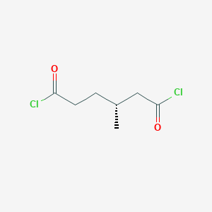 molecular formula C7H10Cl2O2 B14382240 (3R)-3-Methylhexanedioyl dichloride CAS No. 88342-70-5