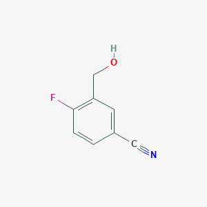 molecular formula C8H6FNO B1438225 4-Fluoro-3-(Hydroxymethyl)Benzonitrile CAS No. 856931-47-0