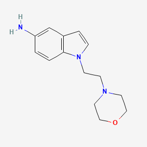 molecular formula C14H19N3O B1438226 1-[2-(吗啉-4-基)乙基]-1H-吲哚-5-胺 CAS No. 1094544-00-9