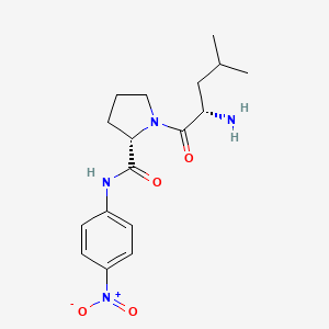 molecular formula C17H24N4O4 B14382267 L-Leucyl-N-(4-nitrophenyl)-L-prolinamide CAS No. 90145-73-6