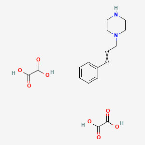 Oxalic acid;1-(3-phenylprop-2-enyl)piperazine