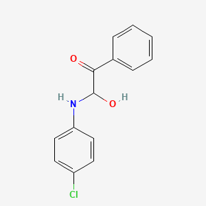 2-(4-Chloroanilino)-2-hydroxy-1-phenylethan-1-one