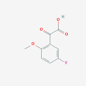 molecular formula C9H7FO4 B1438230 2-(5-Fluoro-2-methoxyphenyl)-2-oxoacetic acid CAS No. 1094355-95-9
