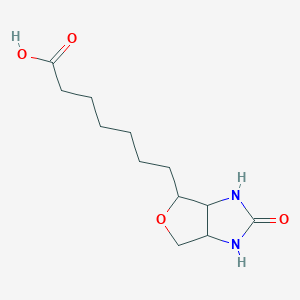 molecular formula C12H20N2O4 B14382313 7-(2-Oxohexahydro-1H-furo[3,4-d]imidazol-4-yl)heptanoic acid CAS No. 88193-41-3