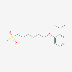 1-{[6-(Methanesulfonyl)hexyl]oxy}-2-(propan-2-yl)benzene