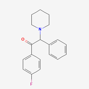 1-(4-Fluorophenyl)-2-phenyl-2-(piperidin-1-yl)ethan-1-one