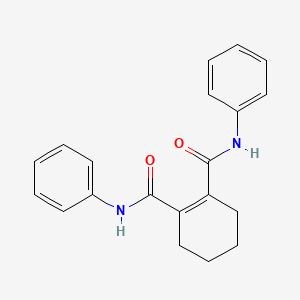 molecular formula C20H20N2O2 B14382336 N~1~,N~2~-Diphenylcyclohex-1-ene-1,2-dicarboxamide CAS No. 90184-59-1