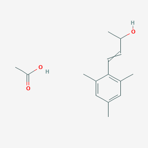 Acetic acid;4-(2,4,6-trimethylphenyl)but-3-en-2-ol