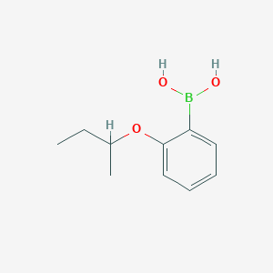 molecular formula C10H15BO3 B1438235 [2-(丁烷-2-氧基)苯基]硼二醇 CAS No. 1313760-87-0
