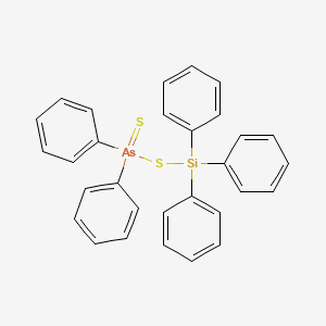 Triphenylsilyl diphenylarsinodithioate