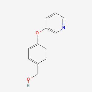 molecular formula C12H11NO2 B1438236 [4-(吡啶-3-yloxy)苯基]甲醇 CAS No. 1094400-75-5