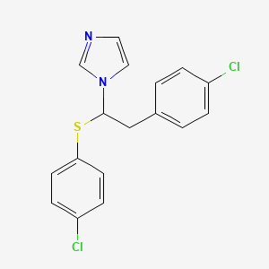 1-{2-(4-Chlorophenyl)-1-[(4-chlorophenyl)sulfanyl]ethyl}-1H-imidazole