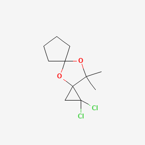 1,1-Dichloro-11,11-dimethyl-4,10-dioxadispiro[2.1.4~5~.2~3~]undecane