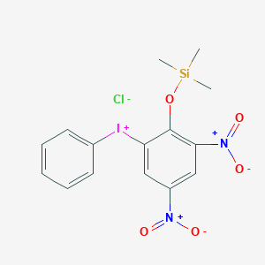 {3,5-Dinitro-2-[(trimethylsilyl)oxy]phenyl}(phenyl)iodanium chloride